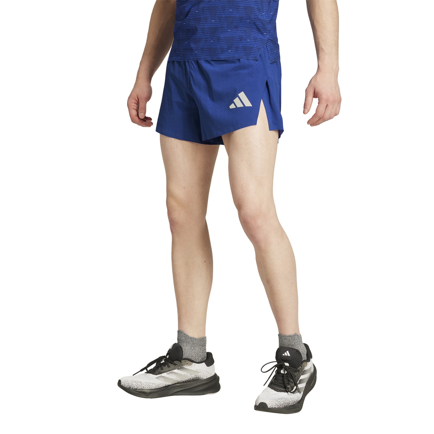 Kraťasy adidas Semi Lucid Blue 1517668 Split Sho 3 M Gym Short Mens - 2