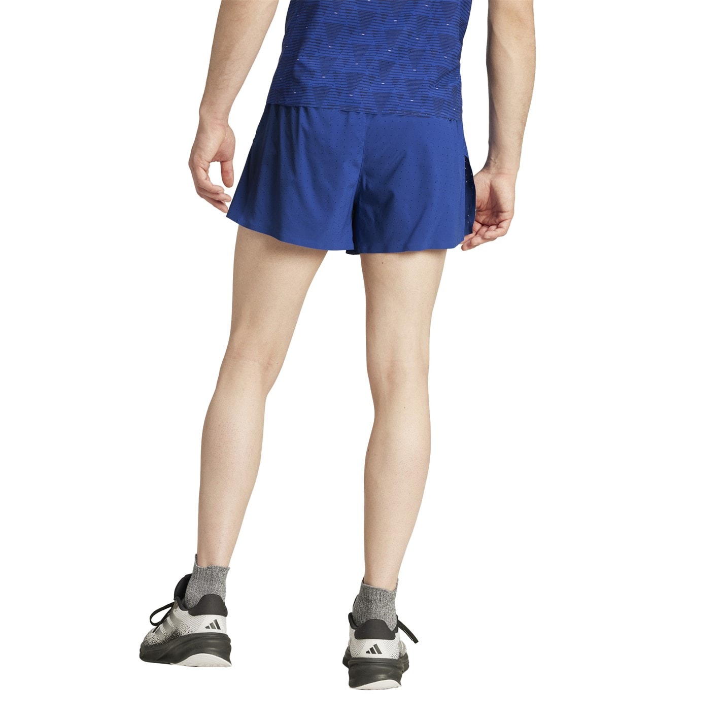 Kraťasy adidas Semi Lucid Blue 1517668 Split Sho 3 M Gym Short Mens - 3