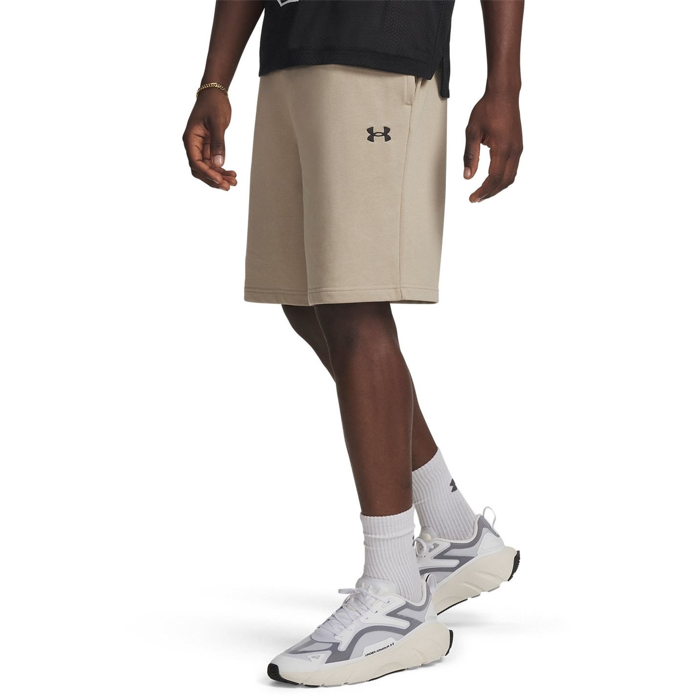 Kraťasy Under Armour C Khaki 2101587 UA Rival Lightweight Mens Shorts - 1