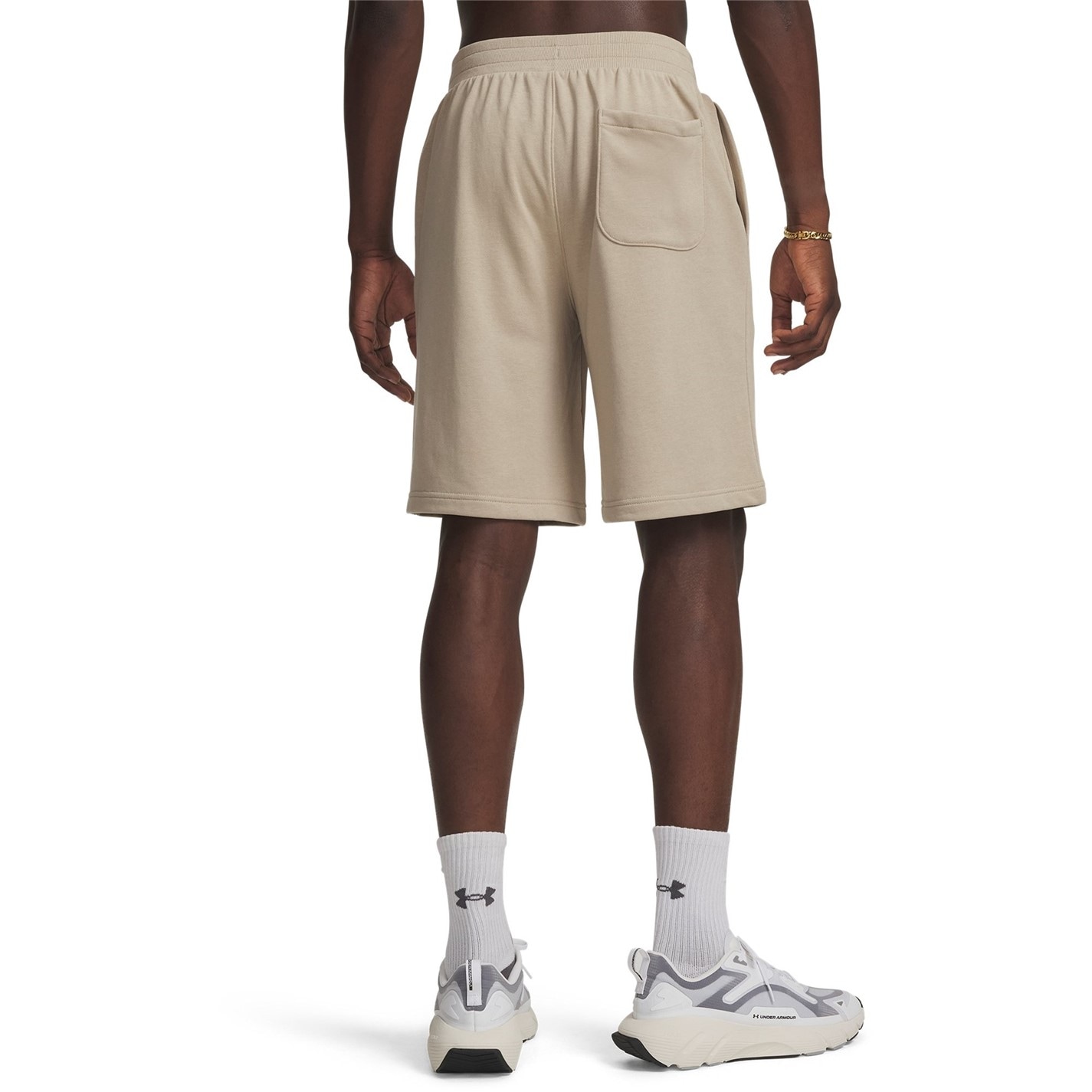 Kraťasy Under Armour C Khaki 2101587 UA Rival Lightweight Mens Shorts - 2