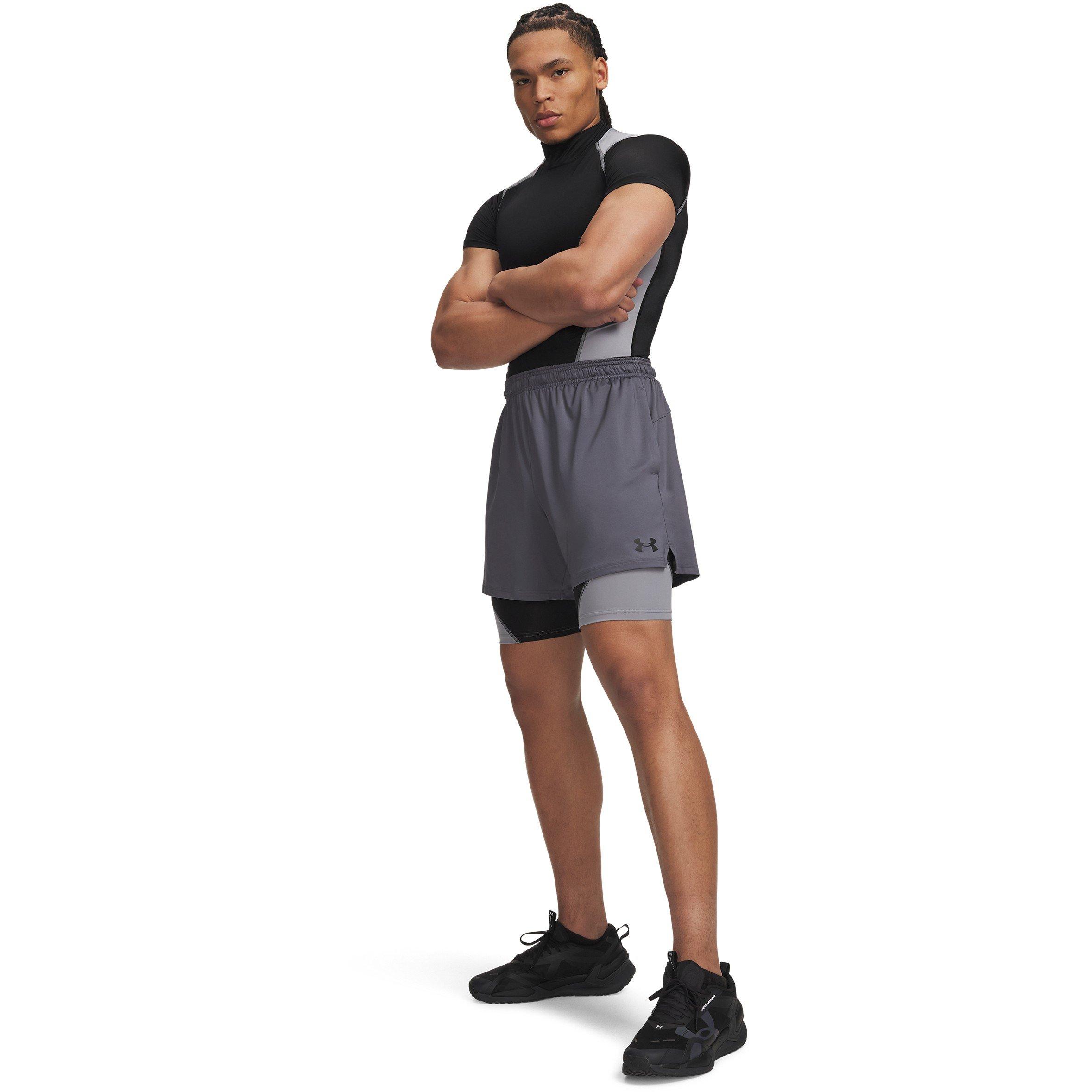 Kraťasy Under Armour Black / Steel 8599689 Men's Performance Gym Shorts - 4