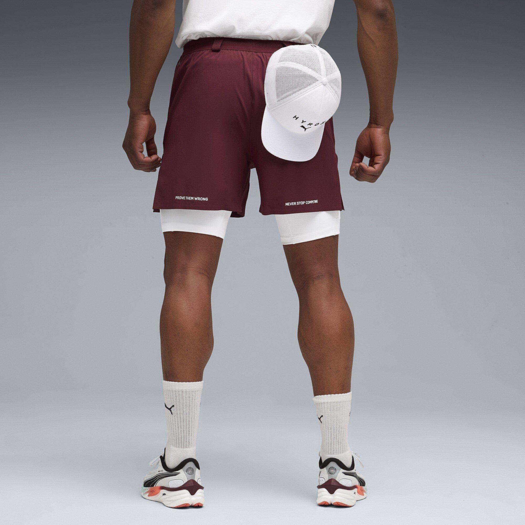 Kraťasy Puma Ruby Shimmer 9606815 Men's Hyrox 2-in-1 Performance Gym Shorts - 4