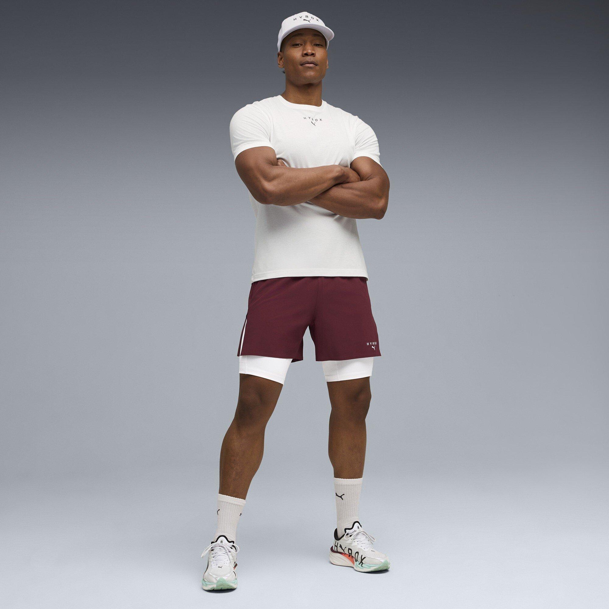Kraťasy Puma Ruby Shimmer 9606815 Men's Hyrox 2-in-1 Performance Gym Shorts - 7