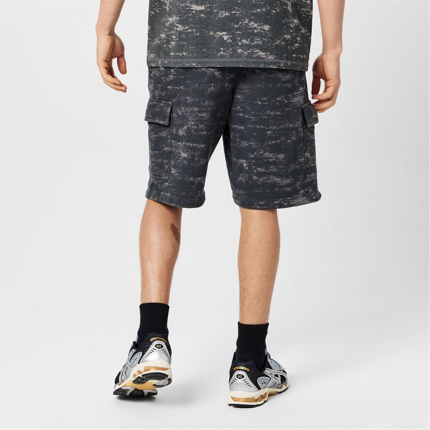 Kraťasy Everlast Grey Camo 6686483 Camo Cargo Shorts mens - 2