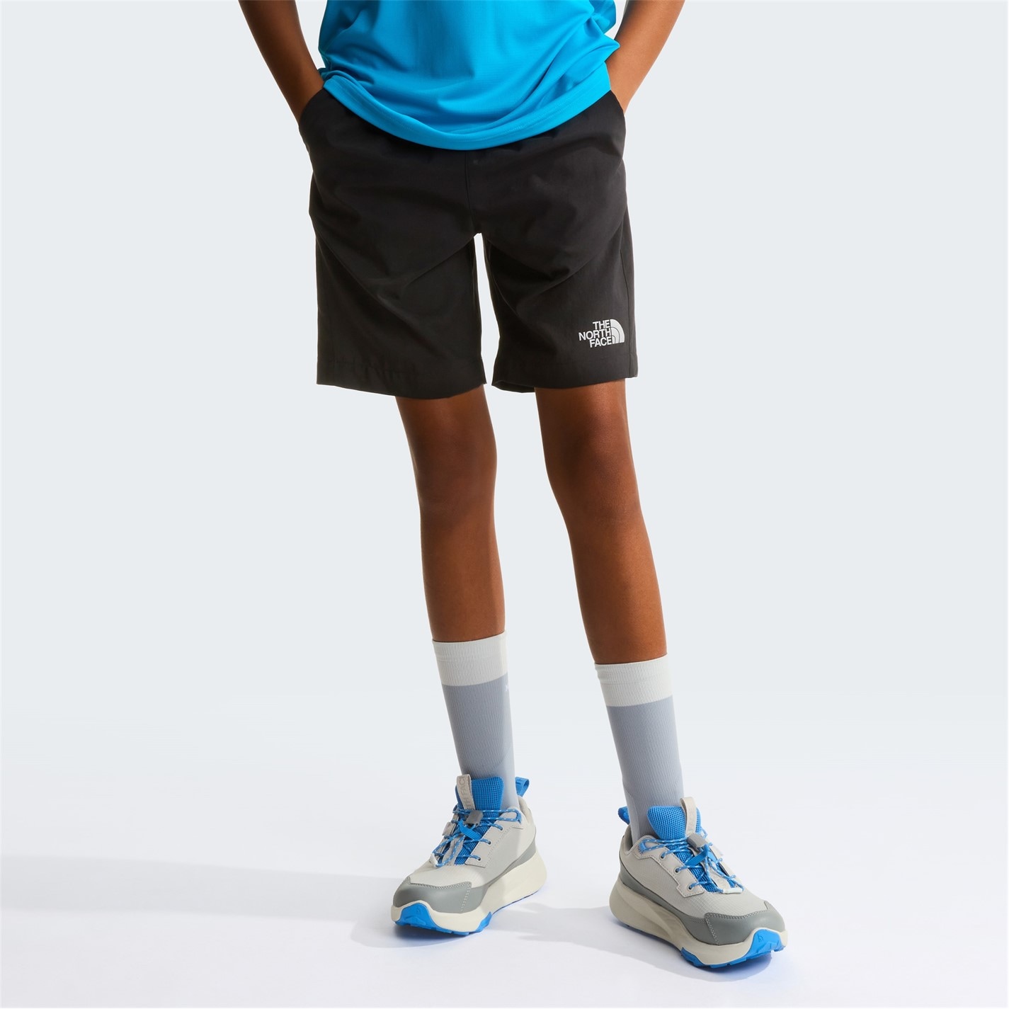 The North Face Black Grey KT0 9383720 TNF 24/7 Short Juniors - 3