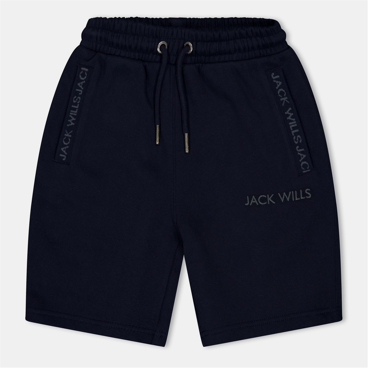 Jack Wills Navy 6670377 Kids' Fleece Jacquard Jogger Shorts - 1