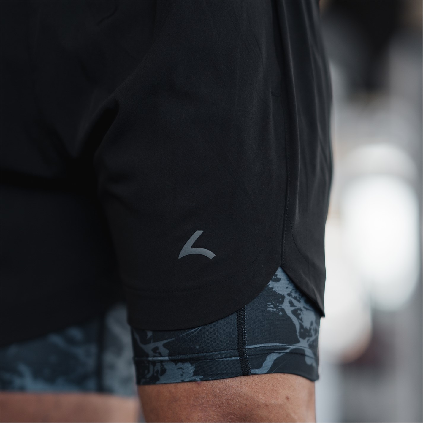 Kraťasy Reeva Black 139387 Premium Active Shorts with Inner Short - 6
