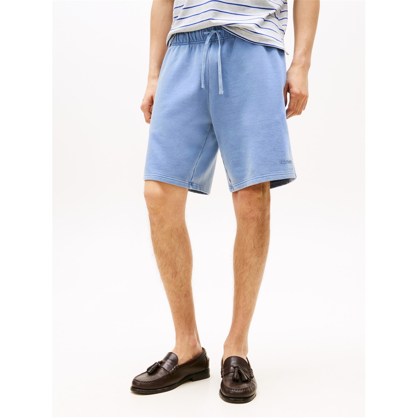 Kraťasy Tommy Hilfiger Brisk Blue C2B 5066554 Men's Fleece Relaxed Fit Jogger Shorts - 2