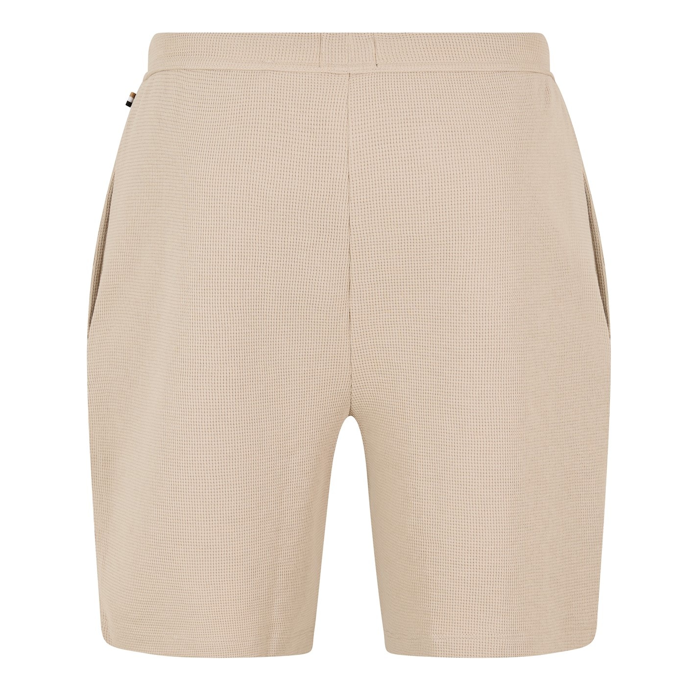 Kraťasy Boss Beige 275 7249634 Mens BOSS Bodywear Waffle Soft Texture Shorts - 2