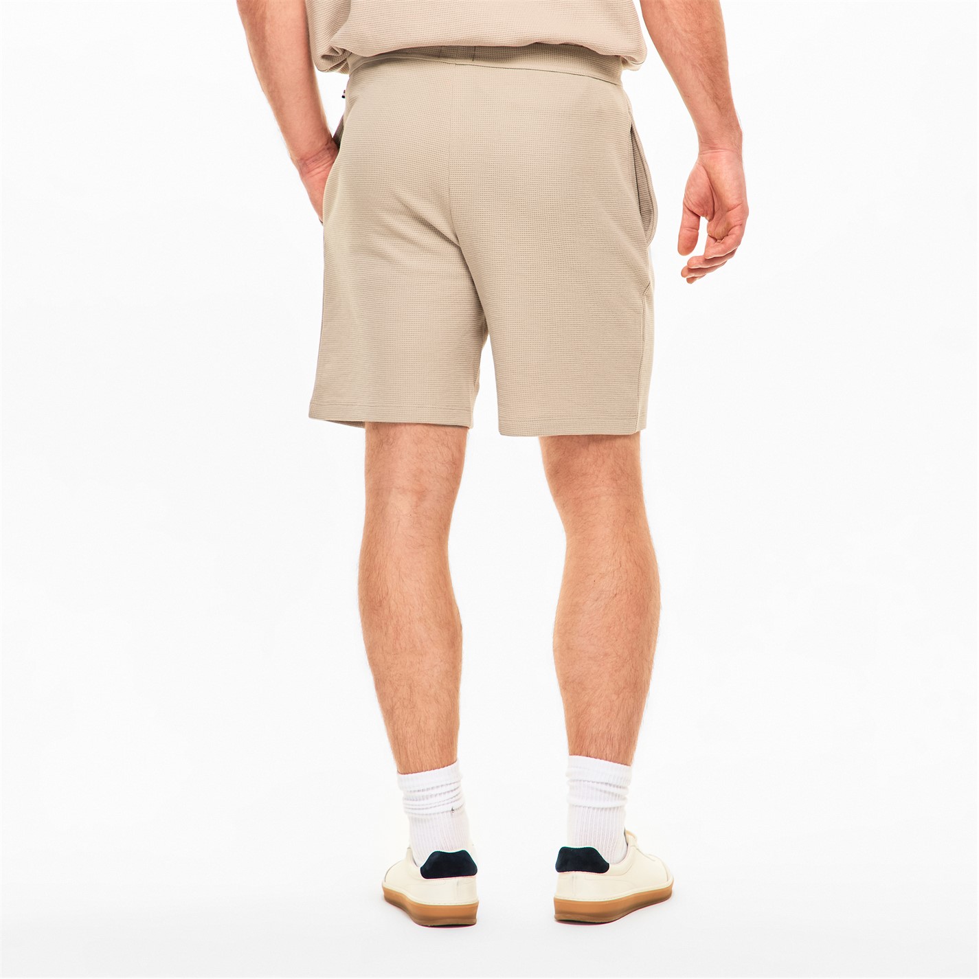 Kraťasy Boss Beige 275 7249634 Mens BOSS Bodywear Waffle Soft Texture Shorts - 4