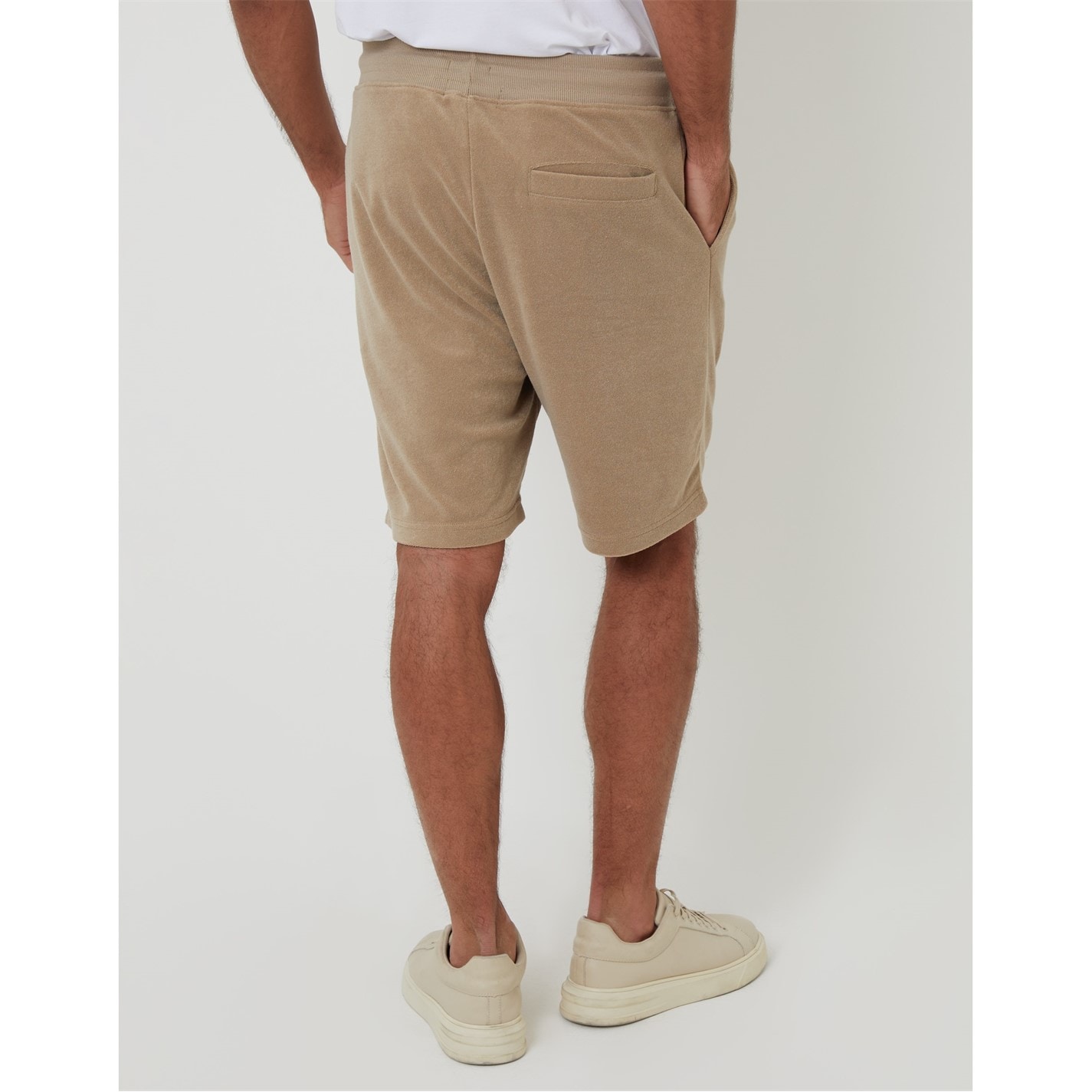 Kraťasy Threadbare Mid Stone 5813198 Men's Fleece Jogger Shorts - 3