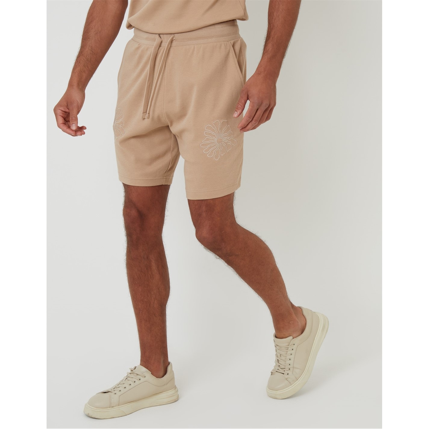 Kraťasy Threadbare Stone 2225110 Men's Ardsley Fleece Jogger Shorts - 1