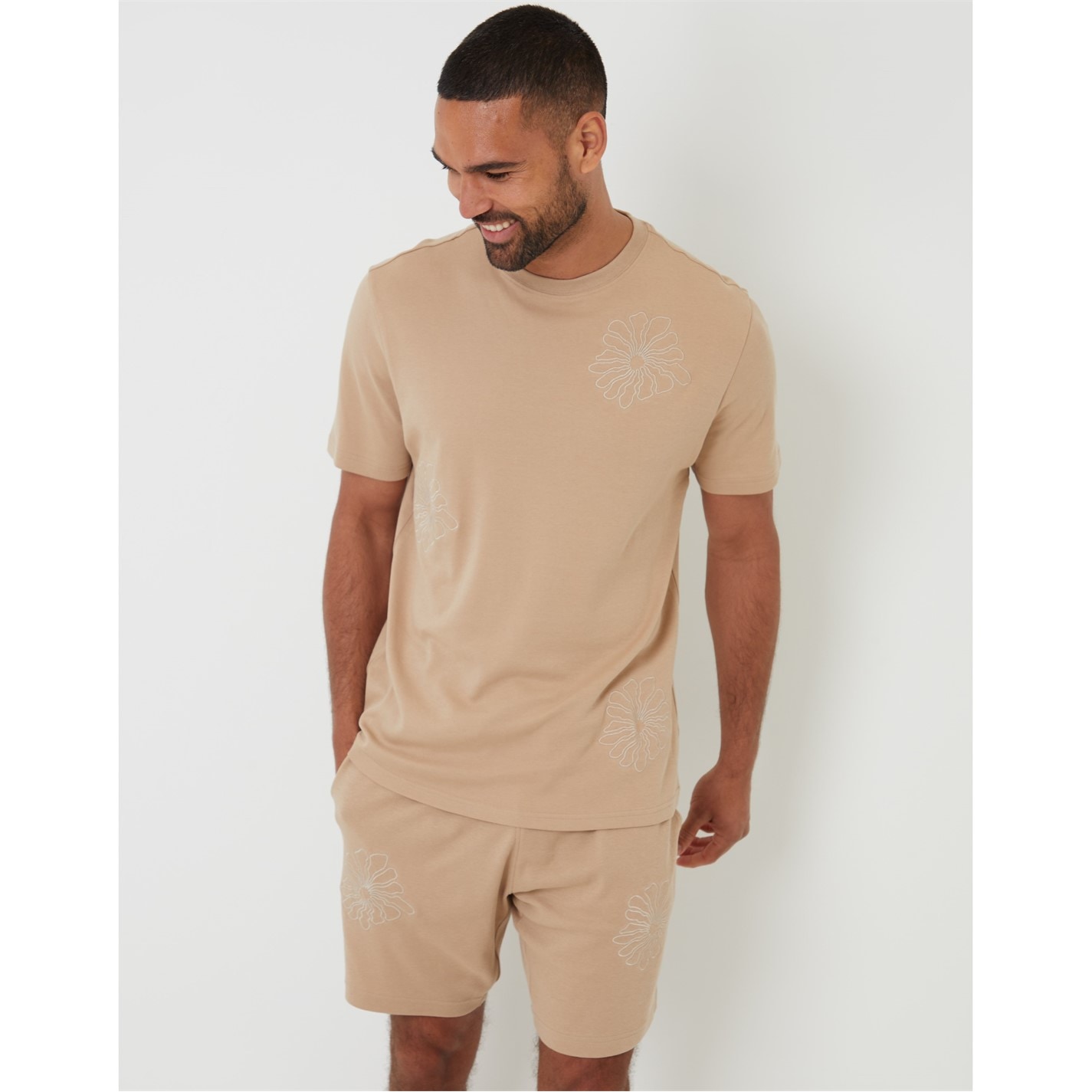 Kraťasy Threadbare Stone 2225110 Men's Ardsley Fleece Jogger Shorts - 2