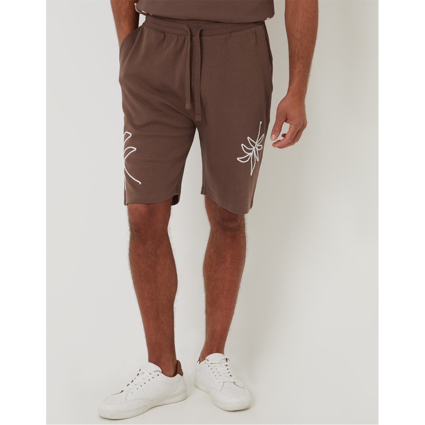 Kraťasy Threadbare Mustang 5779627 Men's Fleece Jogger Shorts - 1