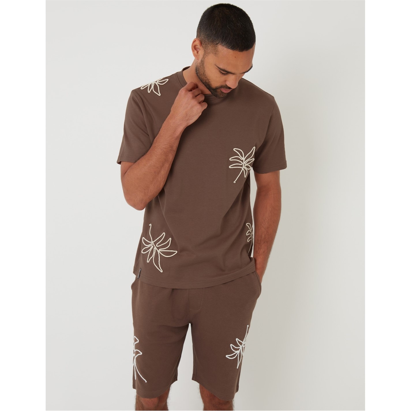 Kraťasy Threadbare Mustang 5779627 Men's Fleece Jogger Shorts - 2
