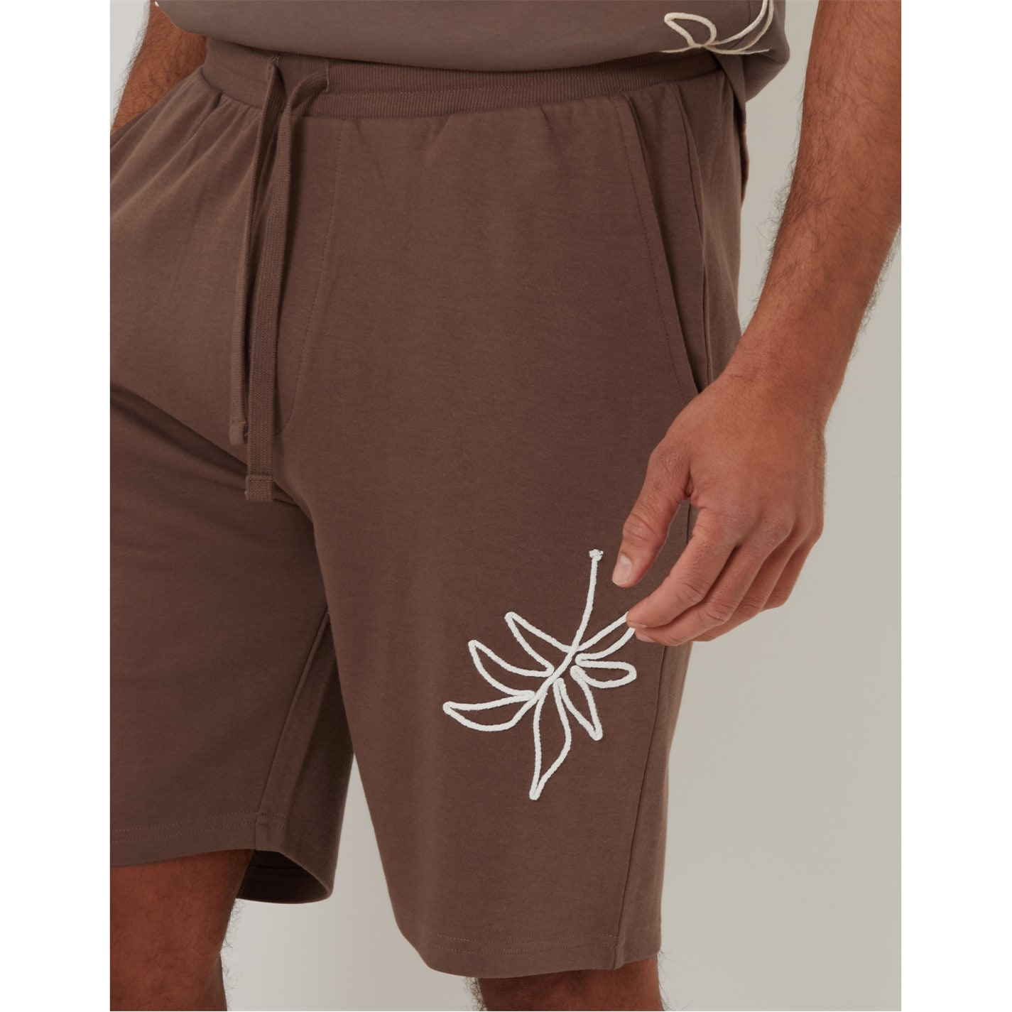 Kraťasy Threadbare Mustang 5779627 Men's Fleece Jogger Shorts - 4