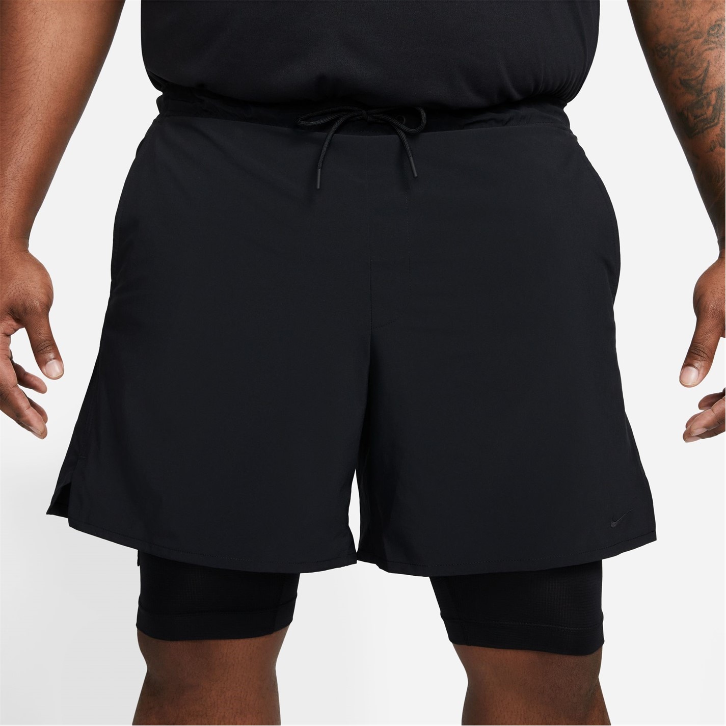 Kraťasy Nike Black 2604126 Dri-FIT Unlimited Men's 7 2-in-1 Woven Fitness Shorts - 11