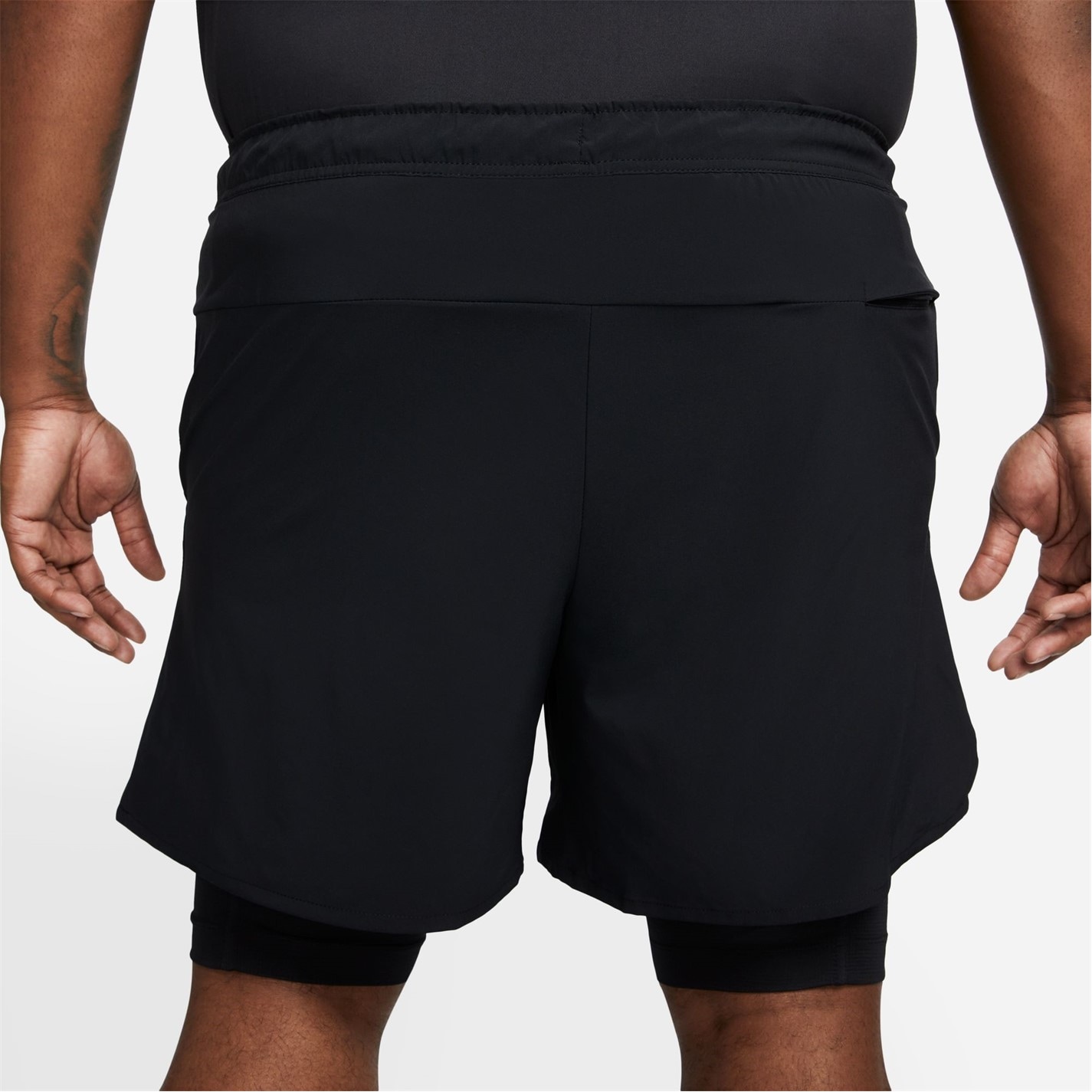 Kraťasy Nike Black 2604126 Dri-FIT Unlimited Men's 7 2-in-1 Woven Fitness Shorts - 12