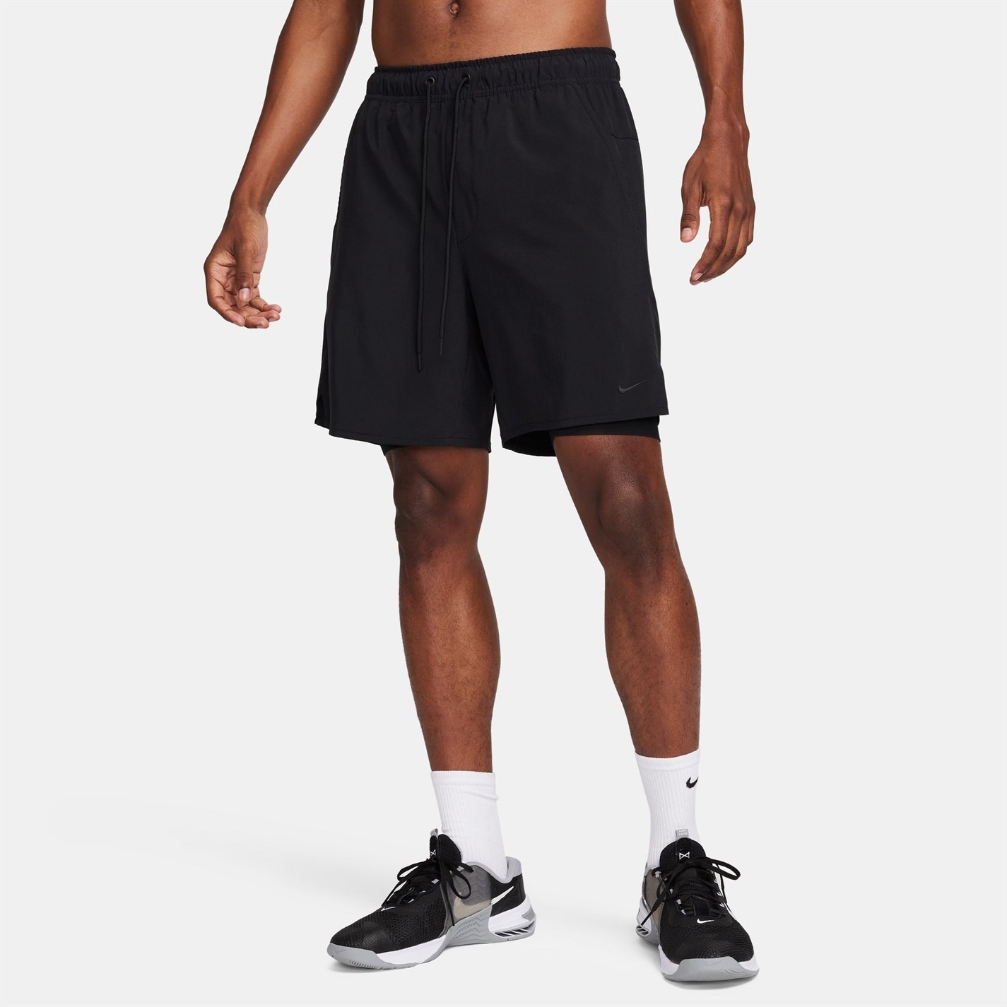 Kraťasy Nike Black 2604126 Dri-FIT Unlimited Men's 7 2-in-1 Woven Fitness Shorts - 9