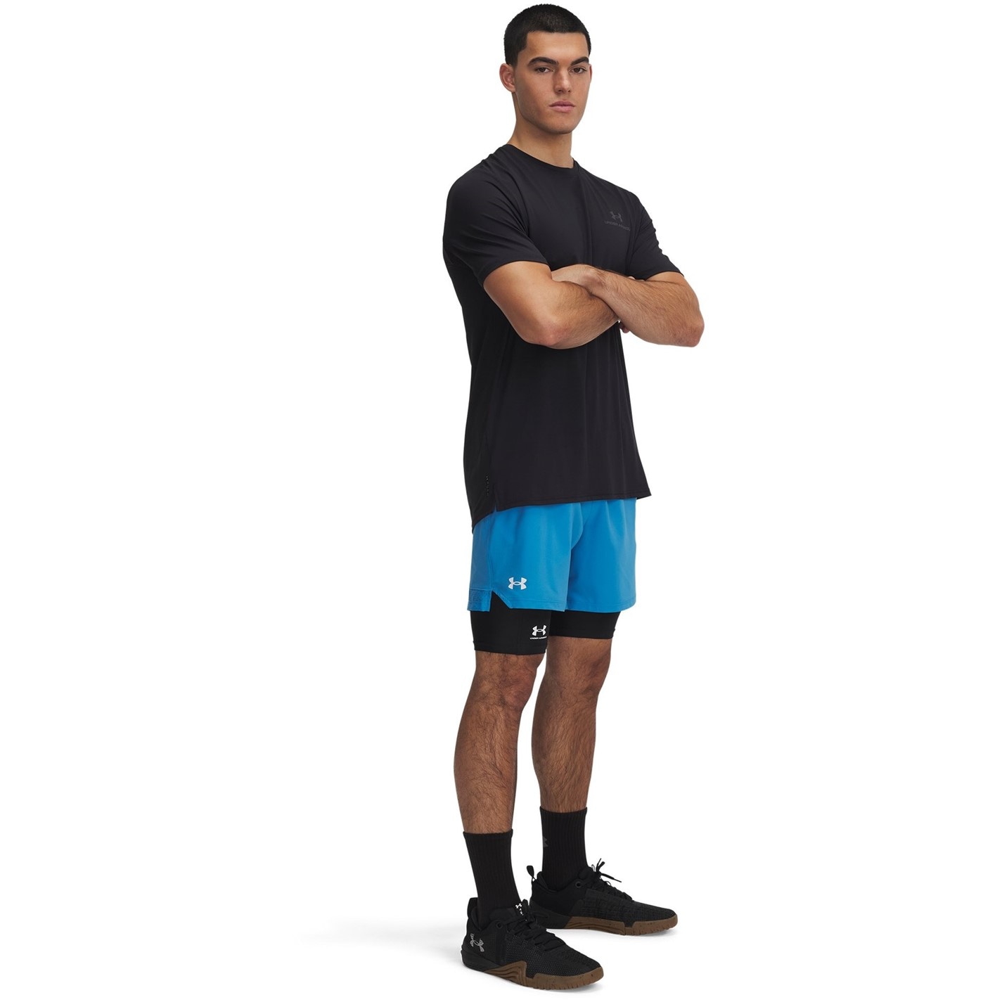 Kraťasy Under Armour Blue 2375588 Men's Vanish Woven Performance Gym Shorts - 4