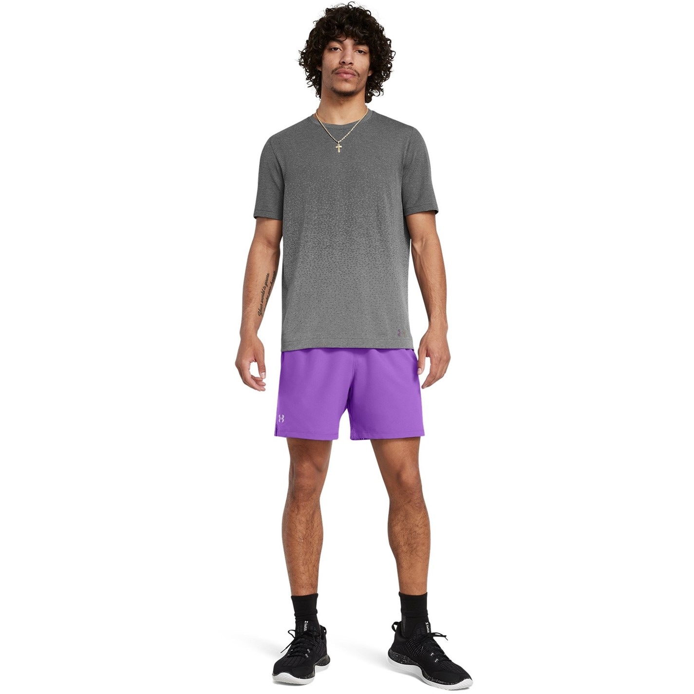 Kraťasy Under Armour Purple 8233489 Men's Vanish Woven Performance Gym Shorts - 6