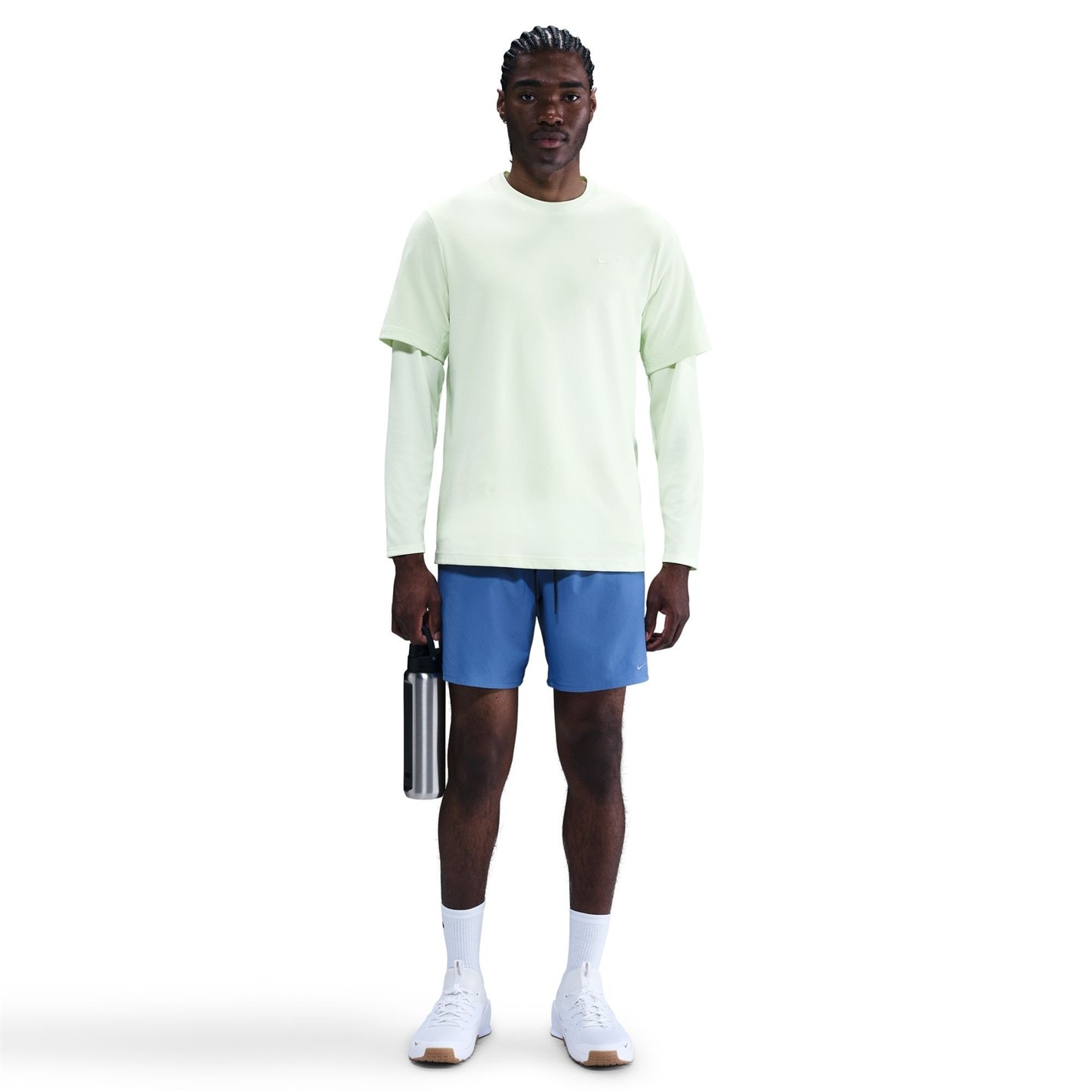 Kraťasy Nike Comet Blue 9980855 Dri-FIT Unlimited Men's 7 Unlined Woven Fitness Shorts - 3