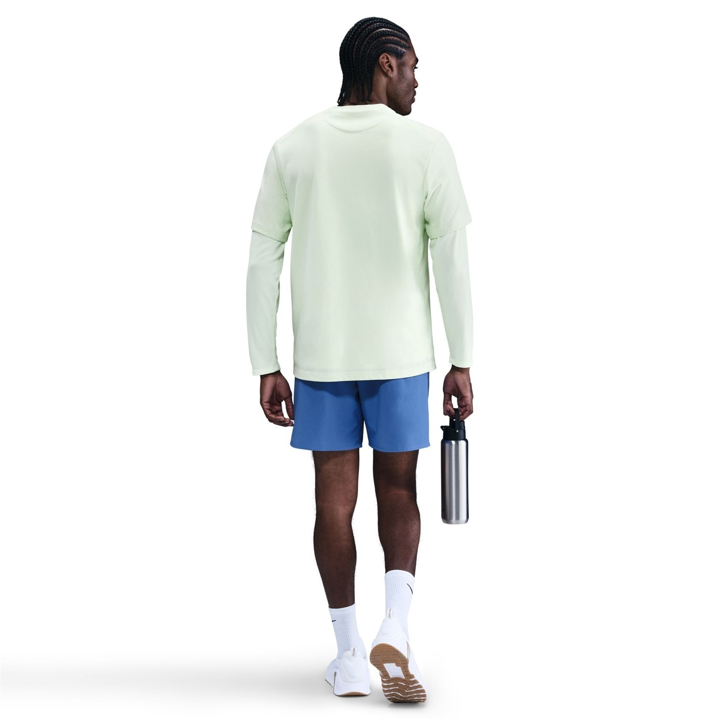 Kraťasy Nike Comet Blue 9980855 Dri-FIT Unlimited Men's 7 Unlined Woven Fitness Shorts - 4