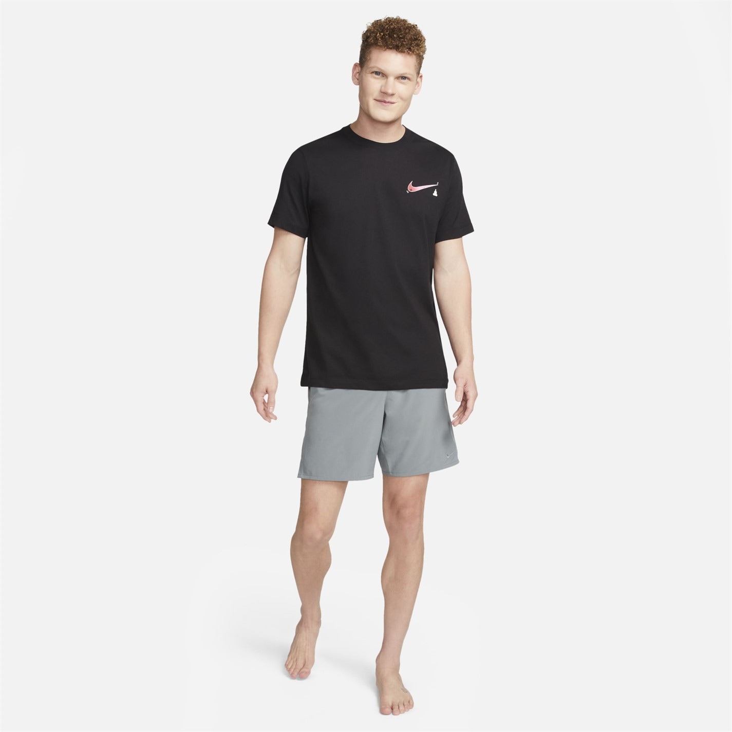 Kraťasy Nike Grey 1441044 Dri-FIT Unlimited Men's 7 Unlined Woven Fitness Shorts - 6
