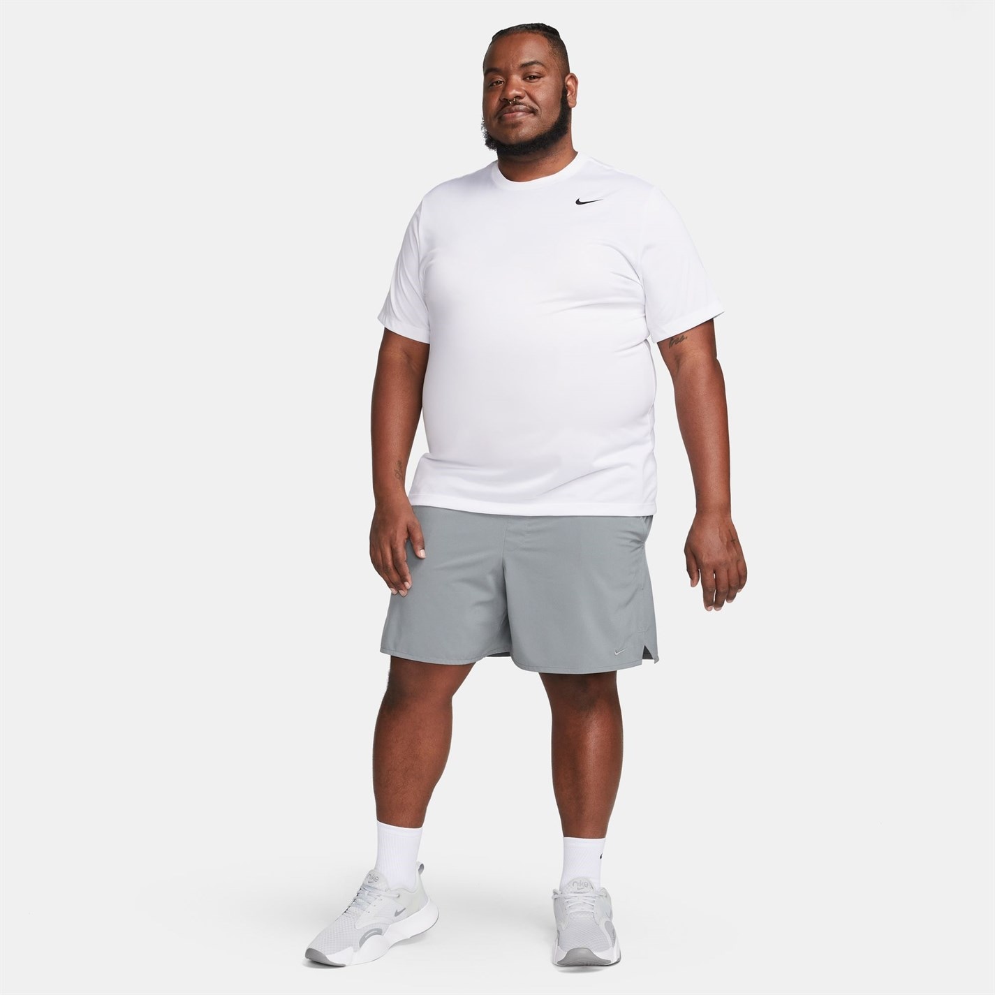 Kraťasy Nike Grey 1441044 Dri-FIT Unlimited Men's 7 Unlined Woven Fitness Shorts - 7
