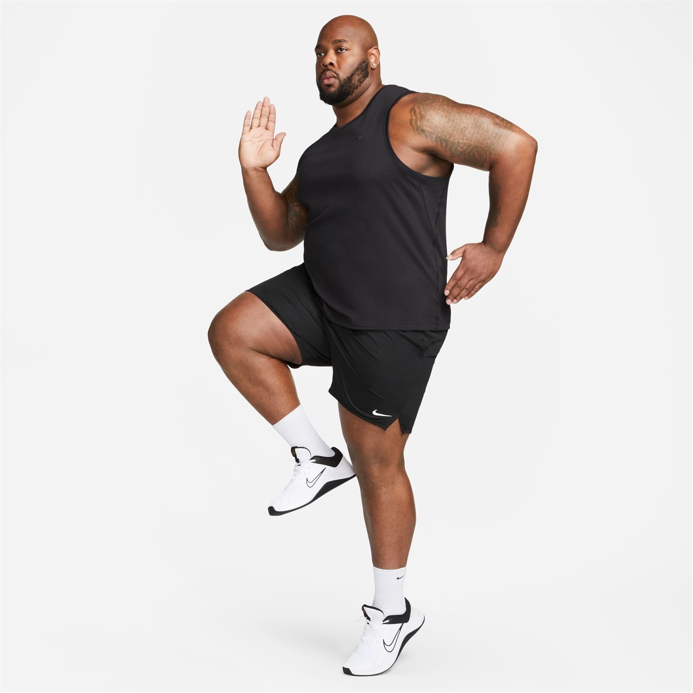 Kraťasy Nike Black 106763 Dri-FIT Totality Men's 7 Unlined Knit Fitness Shorts - 14