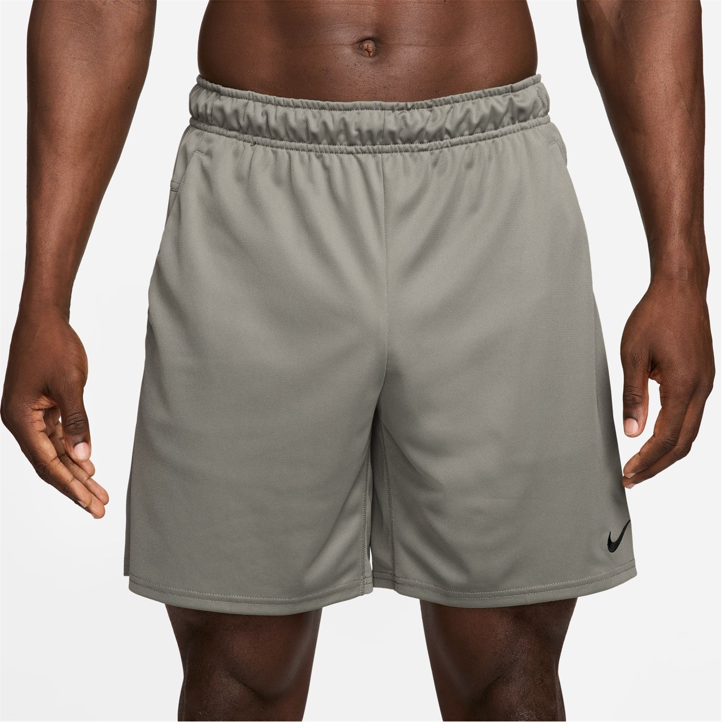 Kraťasy Nike Olive 5236002 Dri-FIT Totality Men's 7 Unlined Knit Fitness Shorts - 1