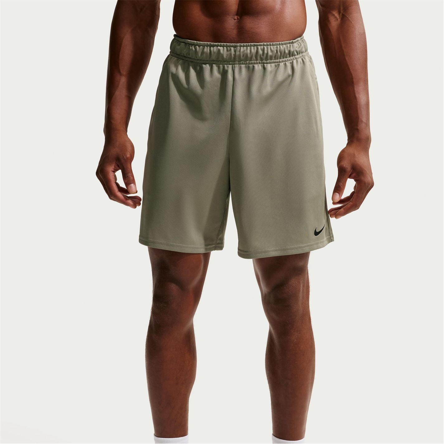Kraťasy Nike Olive 5236002 Dri-FIT Totality Men's 7 Unlined Knit Fitness Shorts - 4