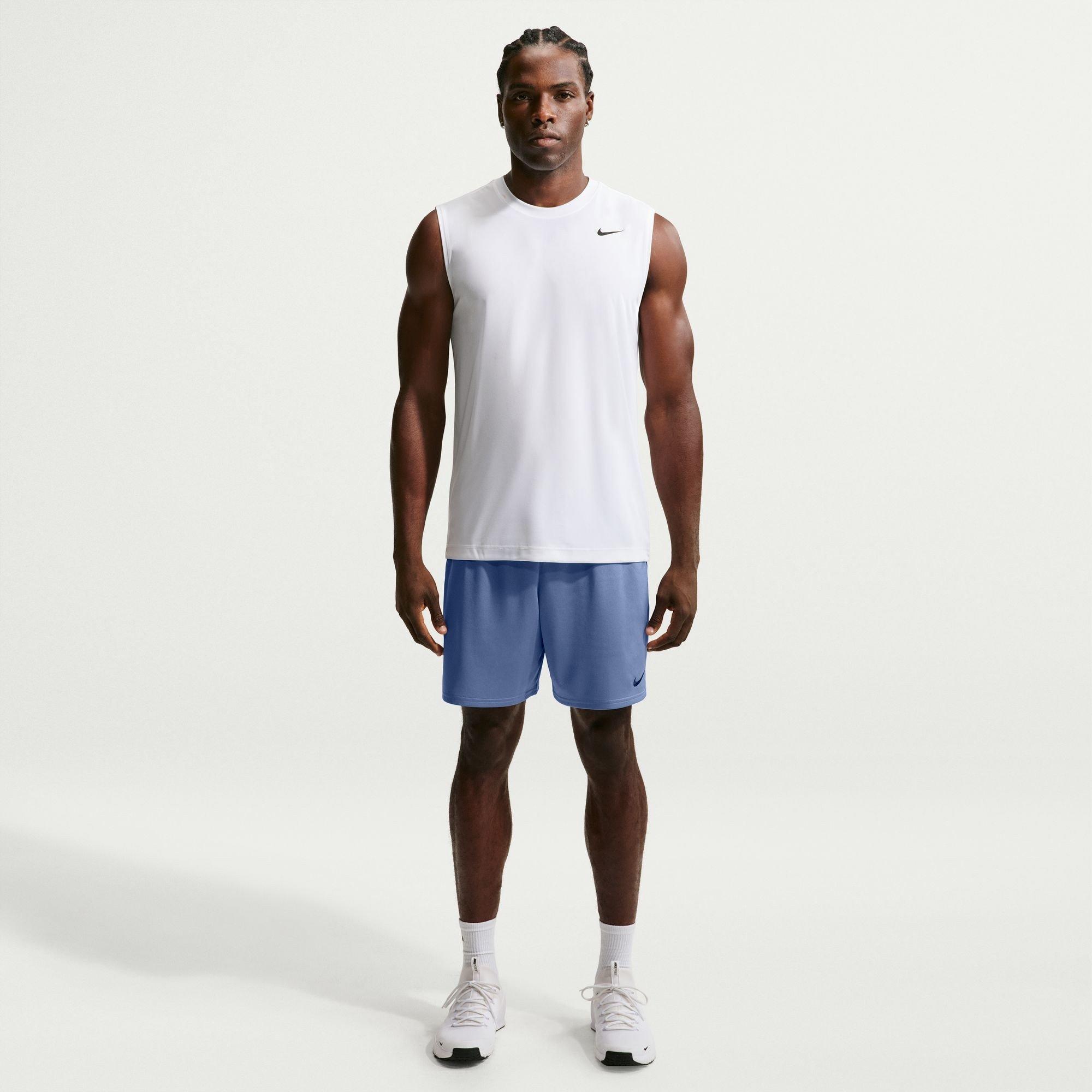 Kraťasy Nike Indigo Storm 5649641 Dri-FIT Totality Men's 7 Unlined Knit Fitness Shorts - 5