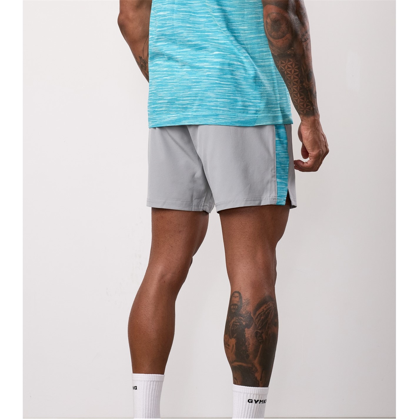 Kraťasy Gym King Grey 3776712 Mens Energy Space Dye Performance Gym Shorts - 2