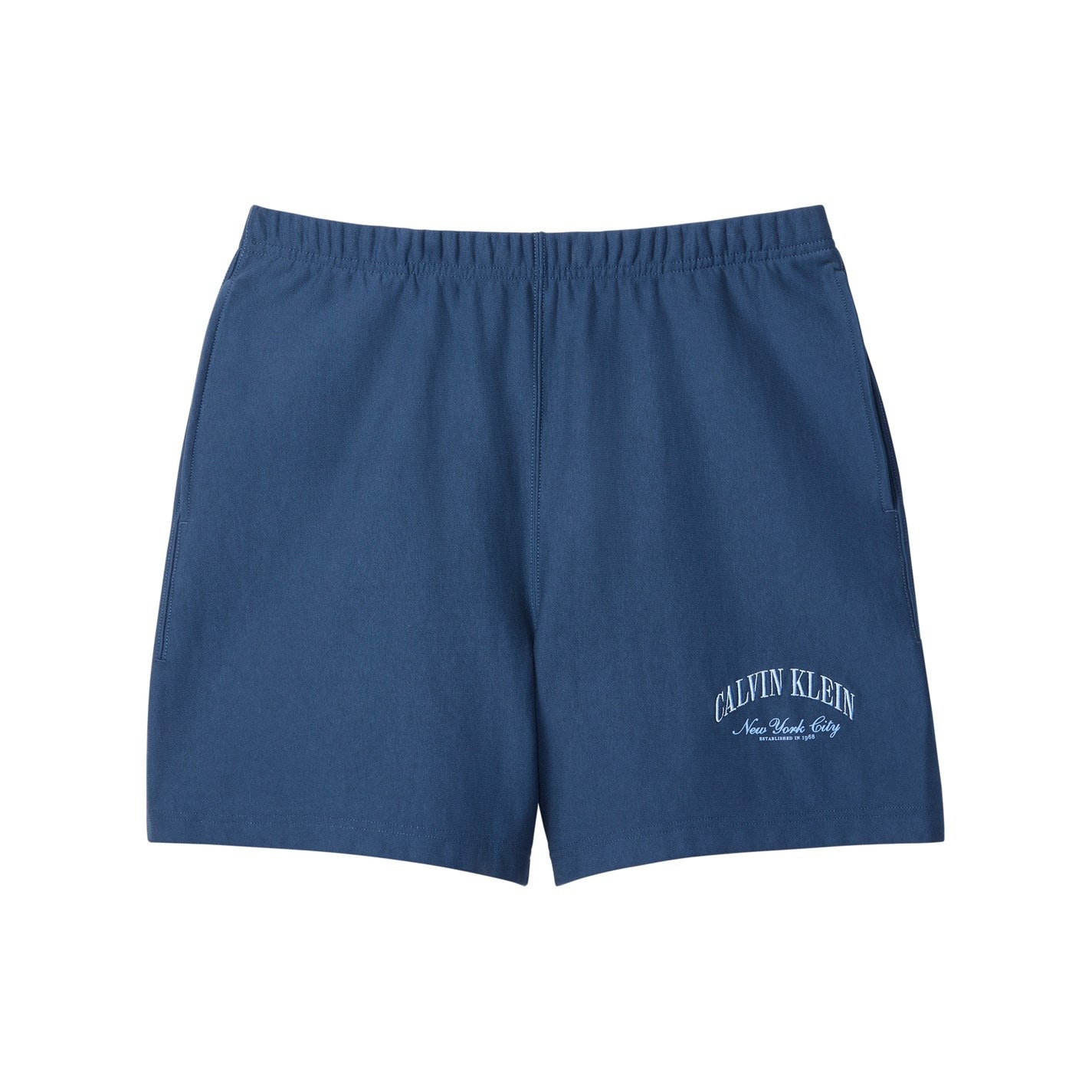 Kraťasy Calvin Klein Jeans Dark Denim 8503946 Men's Fleece Jogger Shorts - 1