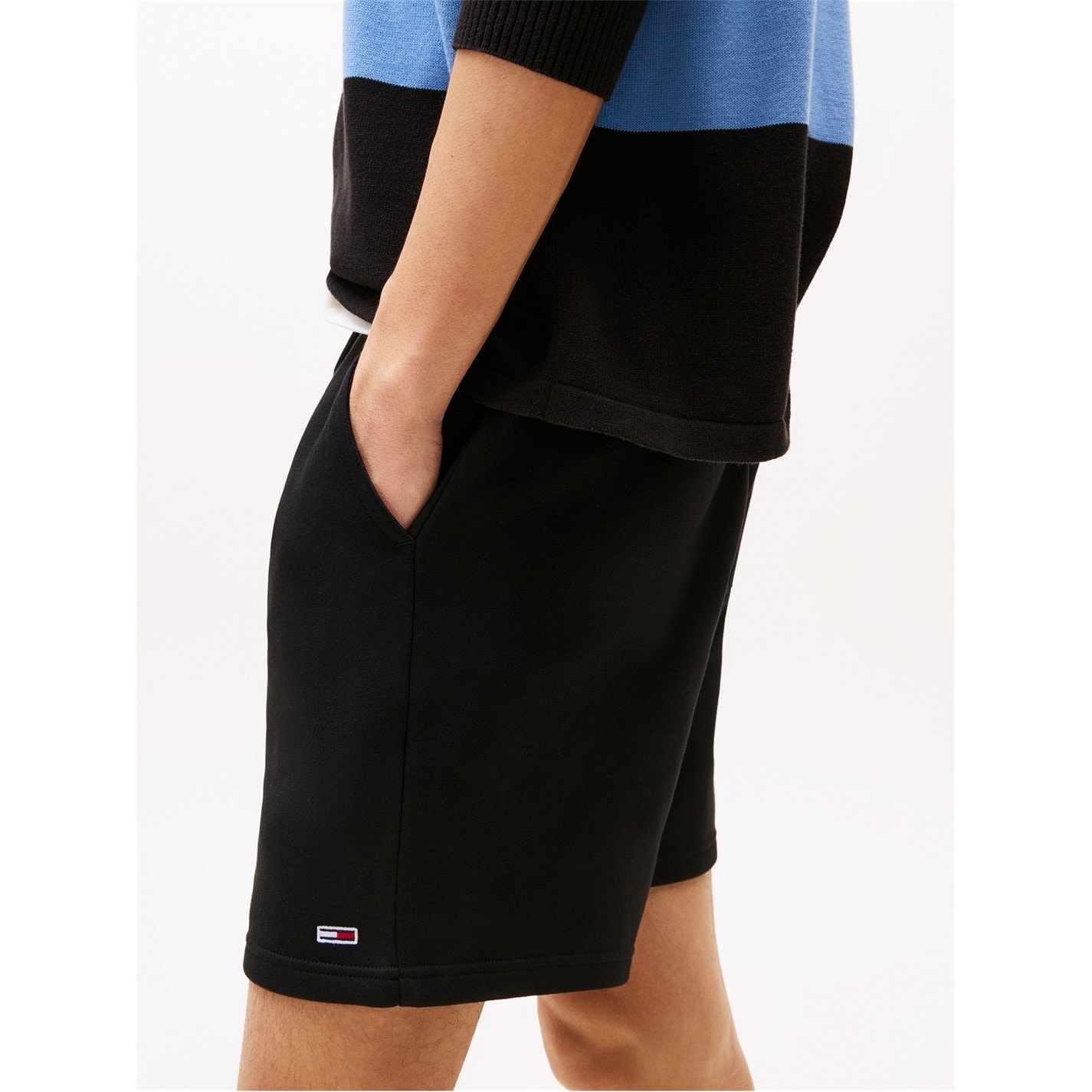 Kraťasy Tommy Jeans Black 6602073 Men's Fleece Jogger Shorts - 3