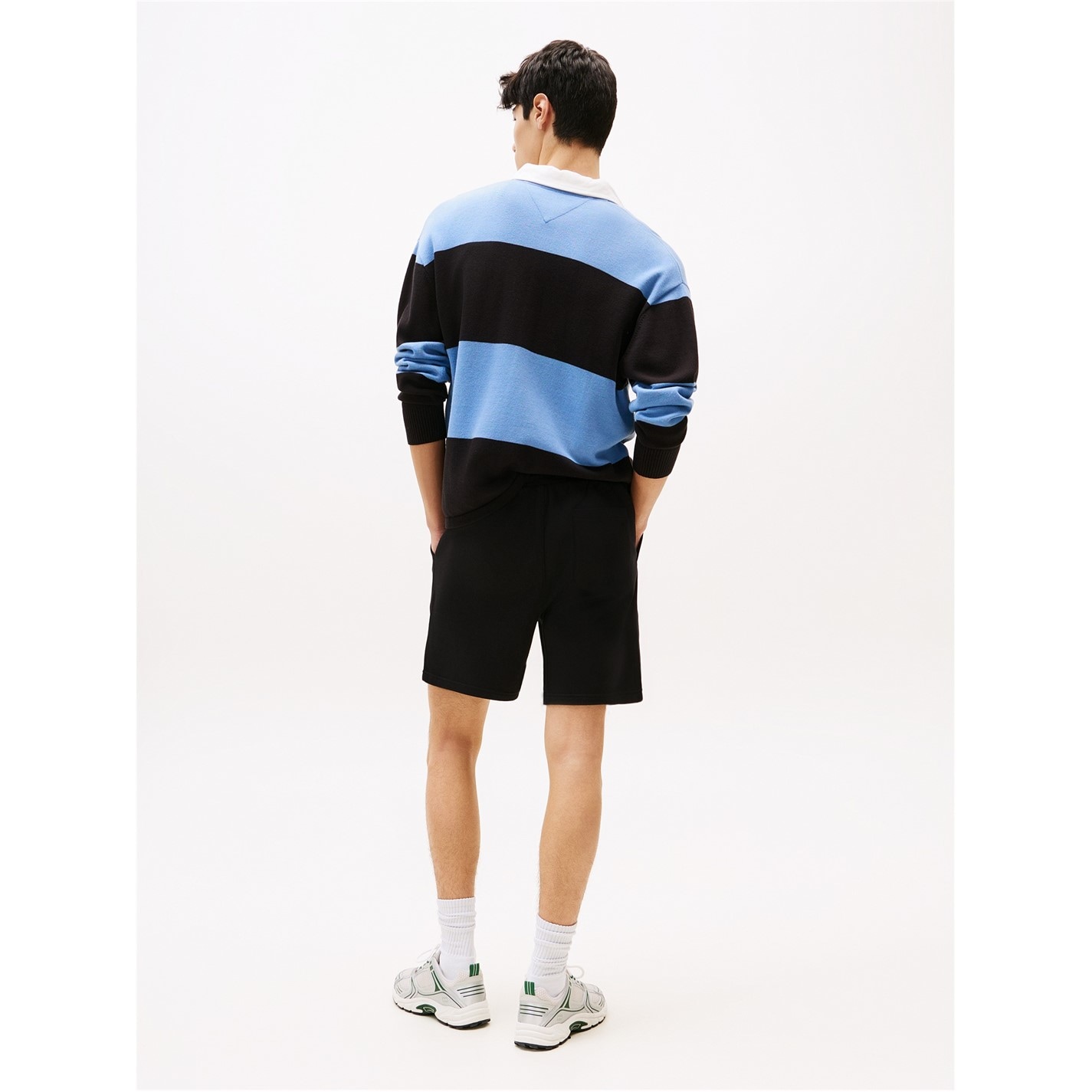 Kraťasy Tommy Jeans Black 6602073 Men's Fleece Jogger Shorts - 5