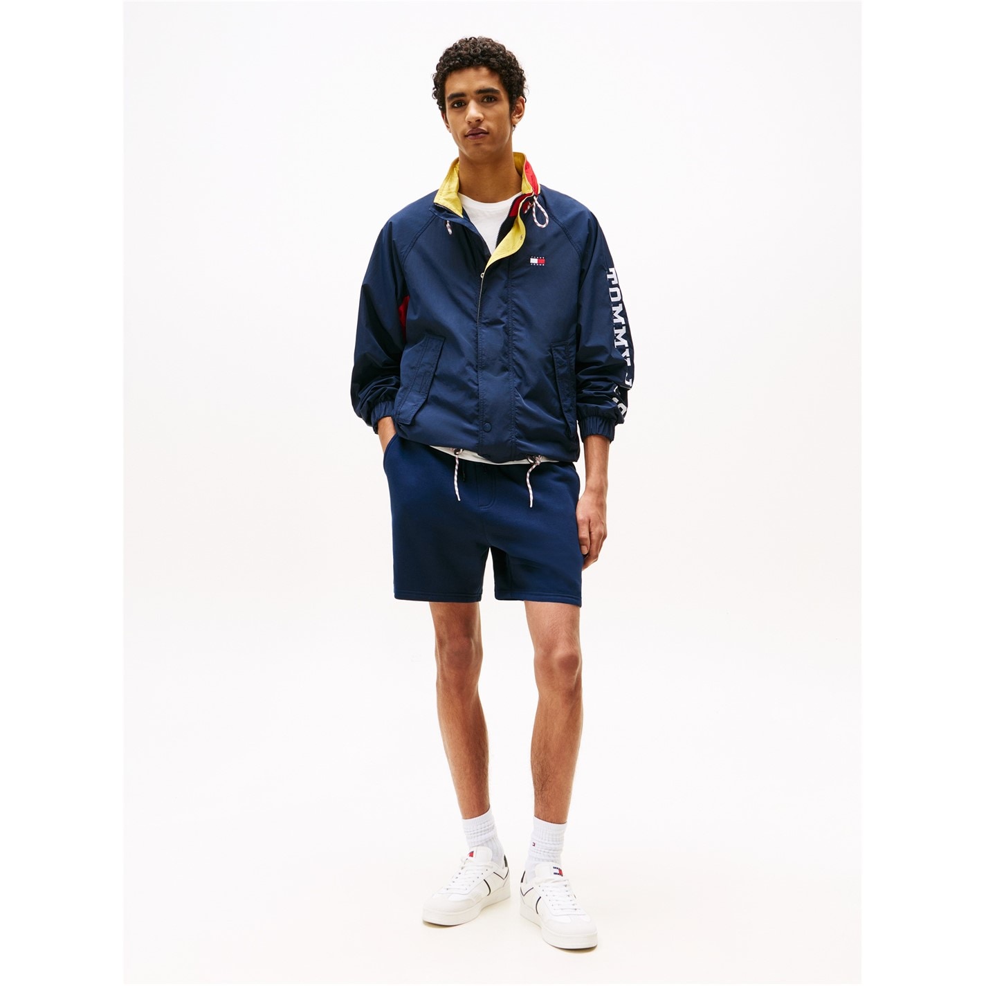 Kraťasy Tommy Jeans Dark Night Navy 480836 Men's Fleece Jogger Shorts - 4