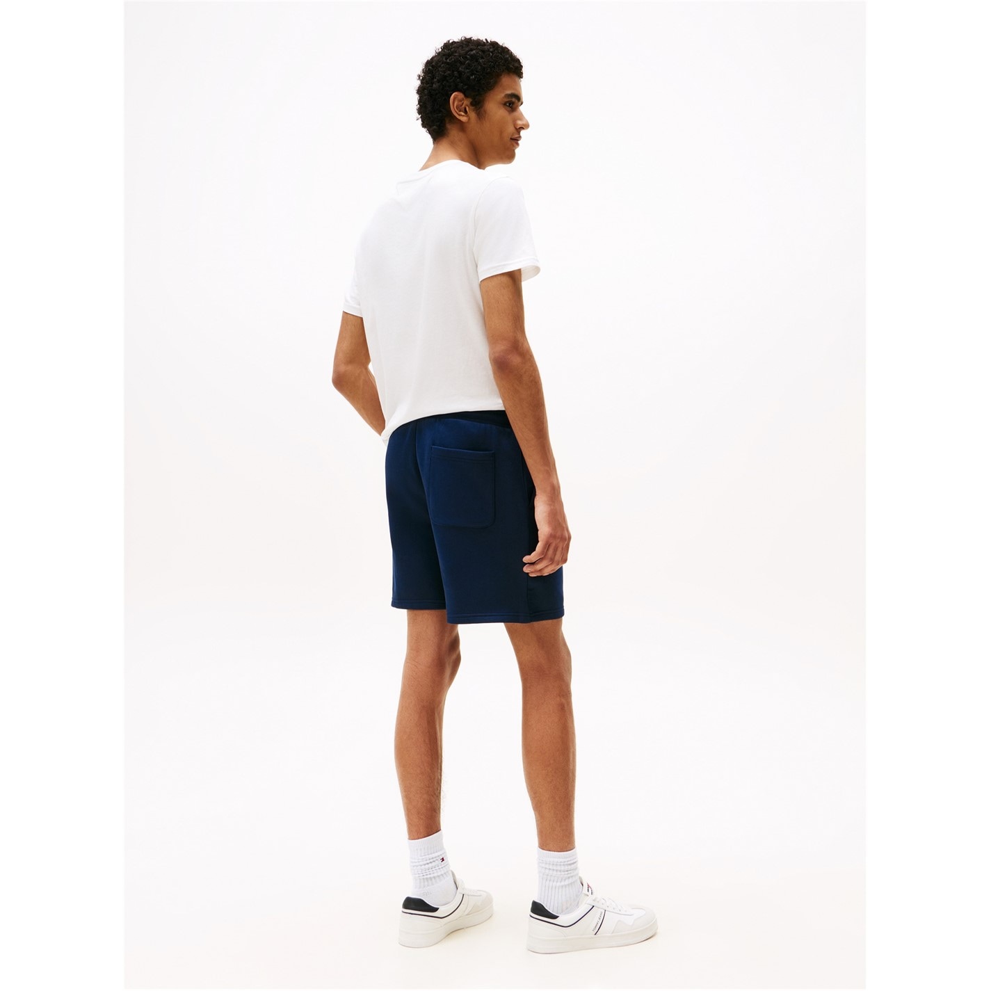 Kraťasy Tommy Jeans Dark Night Navy 480836 Men's Fleece Jogger Shorts - 5