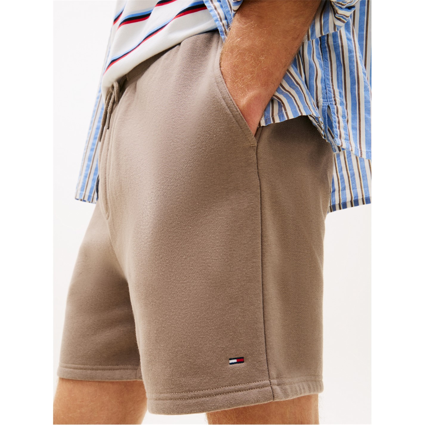 Kraťasy Tommy Jeans Ivy Mink 4618129 Men's Fleece Jogger Shorts - 3