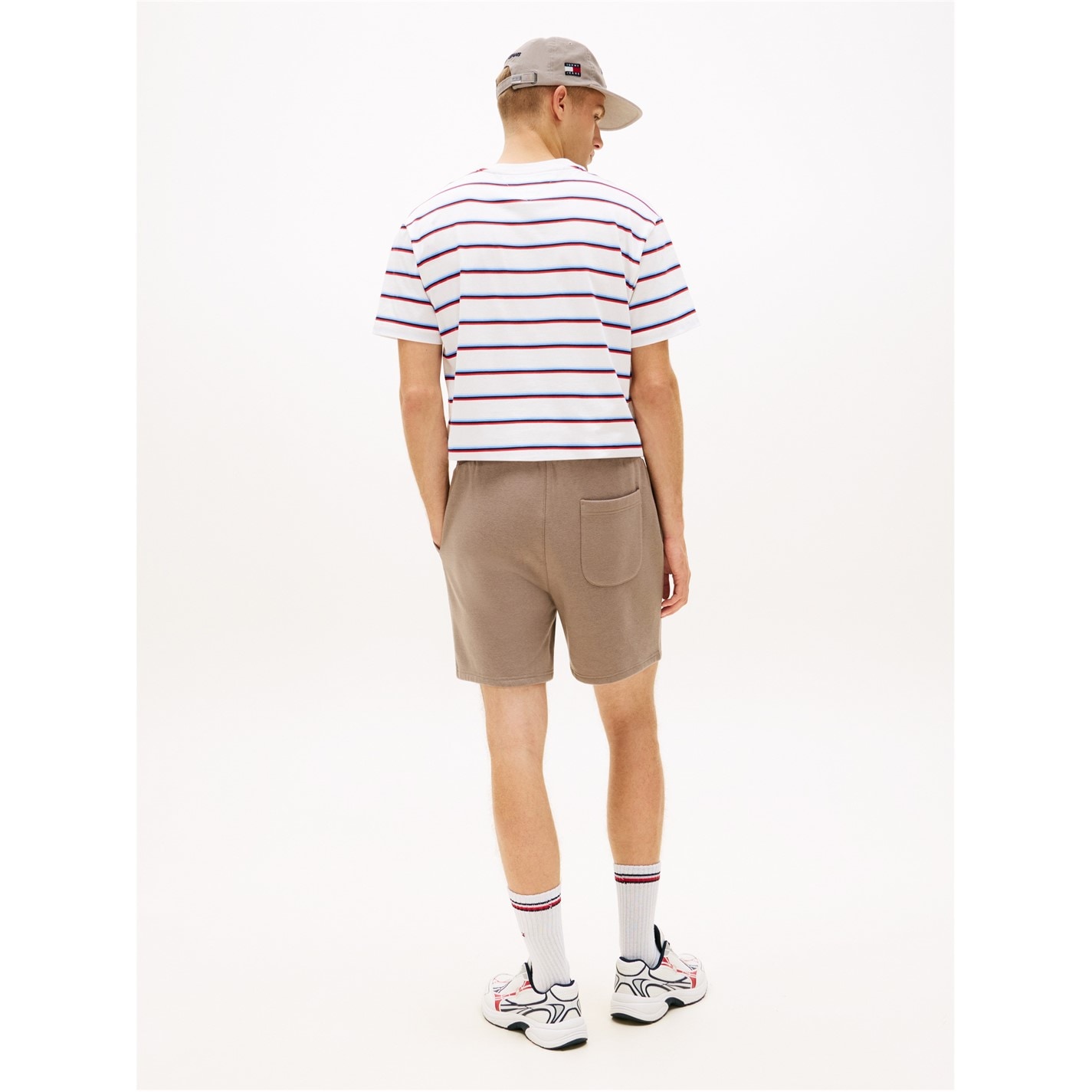 Kraťasy Tommy Jeans Ivy Mink 4618129 Men's Fleece Jogger Shorts - 5