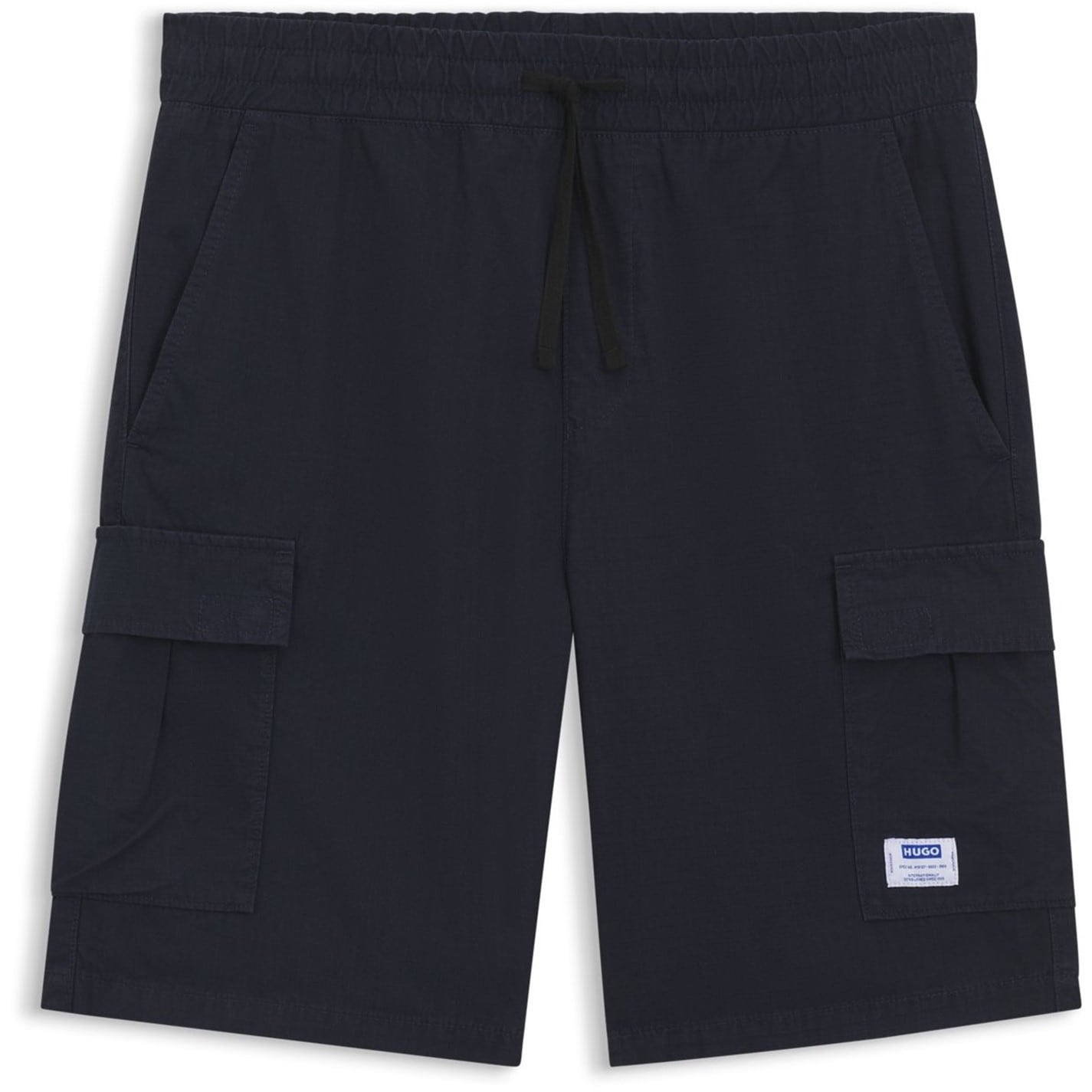 Kraťasy Hugo Blue 405 3745678 Mens HUGO Cargo Shorts with Structured Design (Guilio) - 1