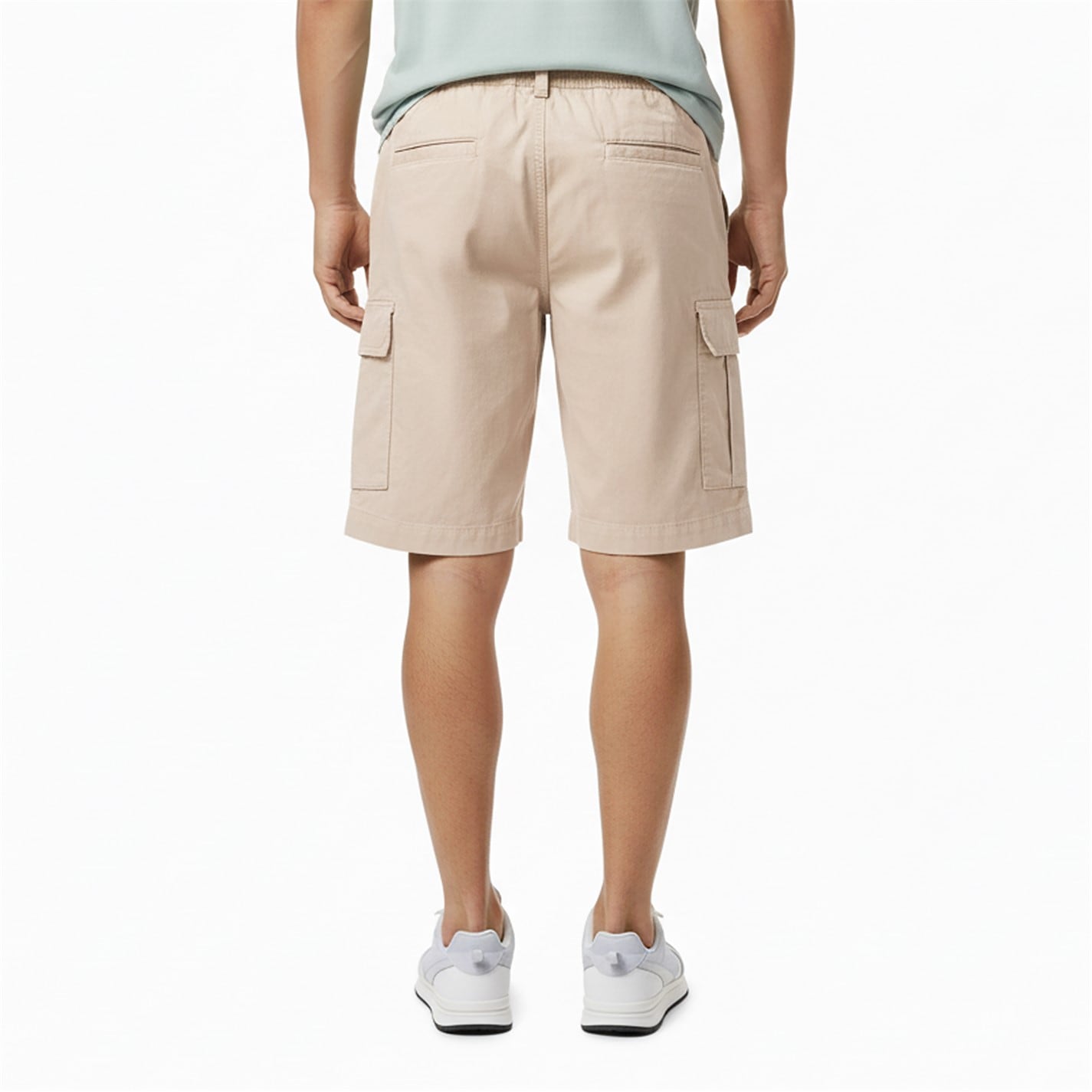 Kraťasy Boss Light Grey 070 6706236 Mens BOSS ORANGE Cargo Shorts with Logo Detail - 4