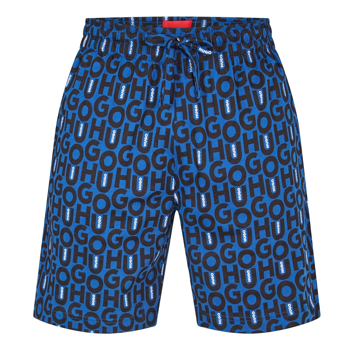 Kraťasy Hugo Dark Blue 462 6022228 Men's Fleece Jogger Shorts - 1
