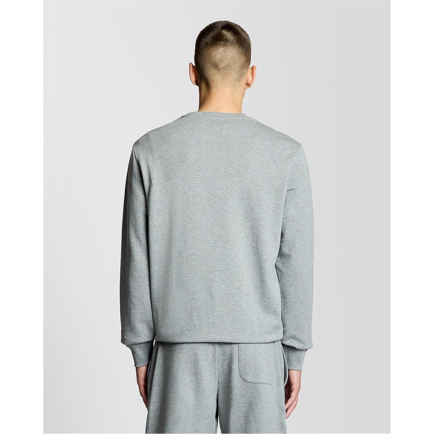 Kraťasy Lyle and Scott Grey Marl 9233767 Lyle & Scott Mens Cotton Sweatshort - 2