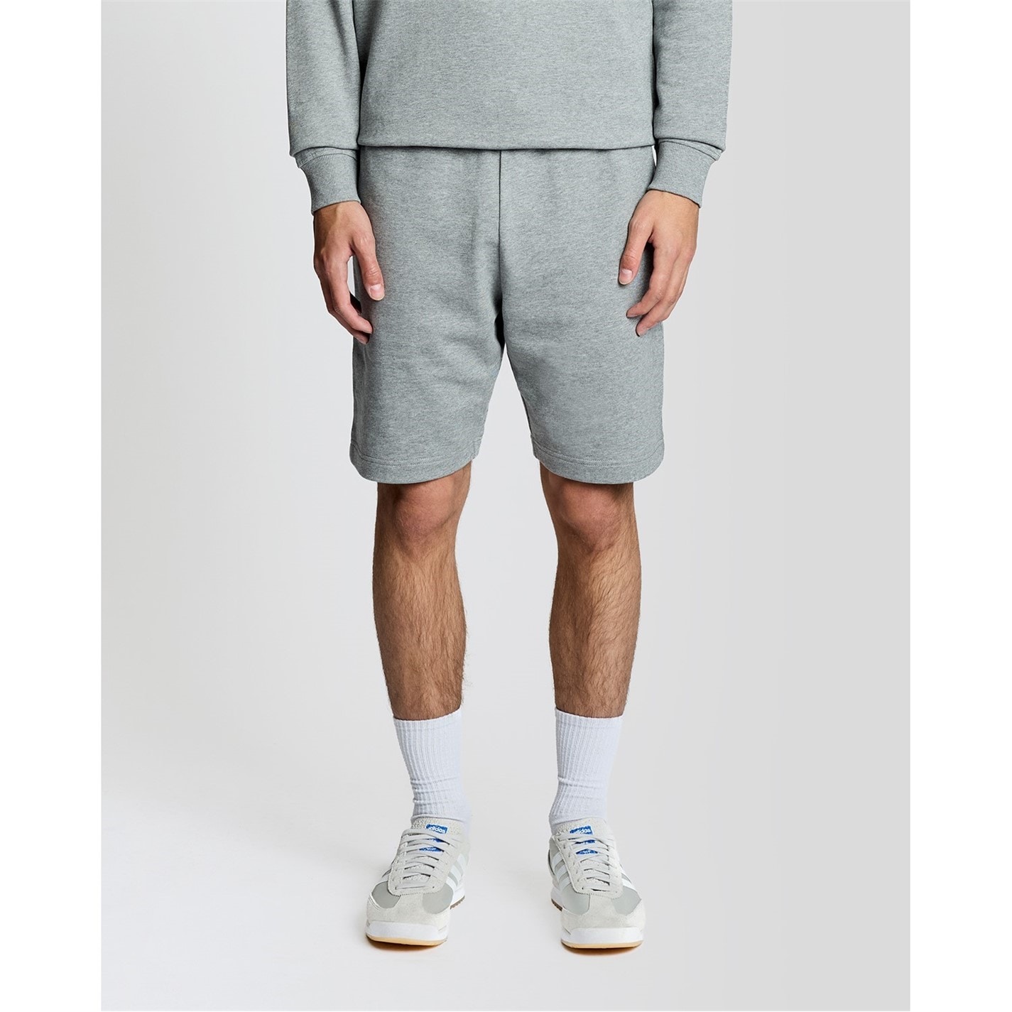 Kraťasy Lyle and Scott Grey Marl 9233767 Lyle & Scott Mens Cotton Sweatshort - 4