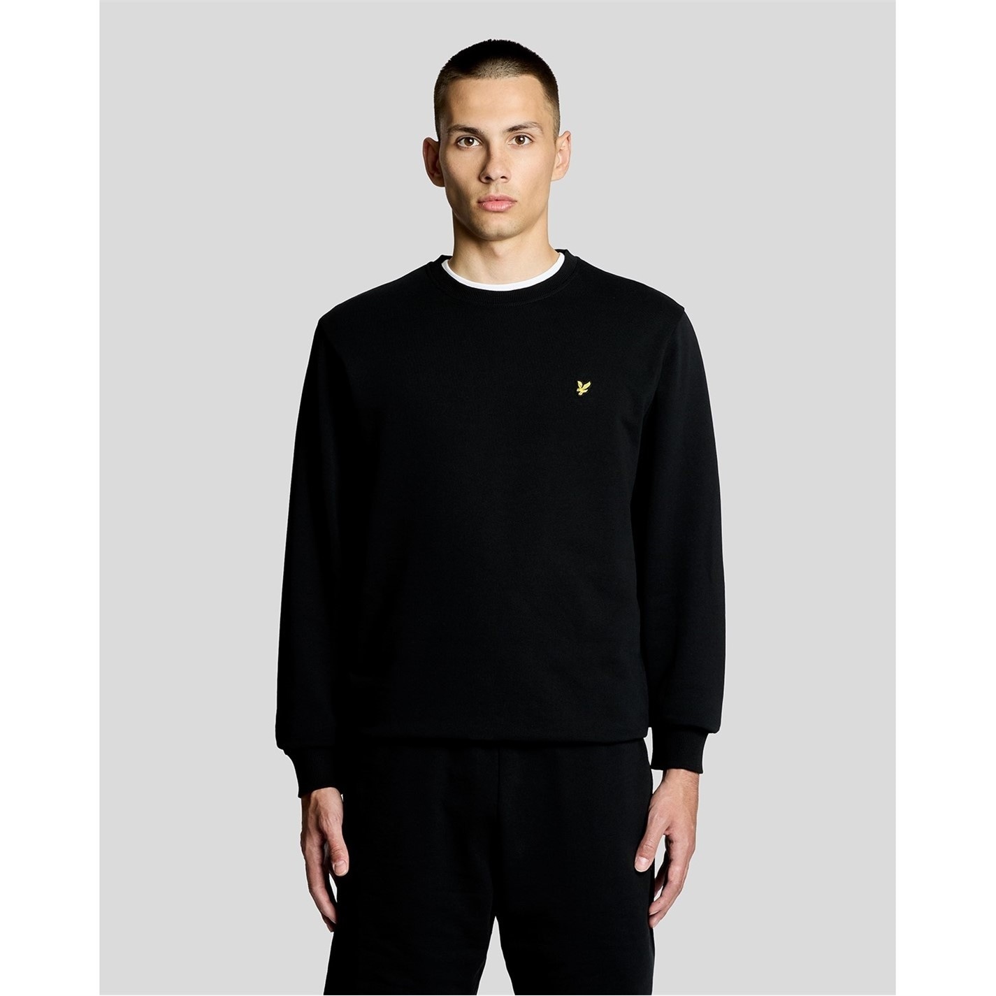 Kraťasy Lyle and Scott Jet Black 5598904 Lyle & Scott Mens Cotton Sweatshort - 4