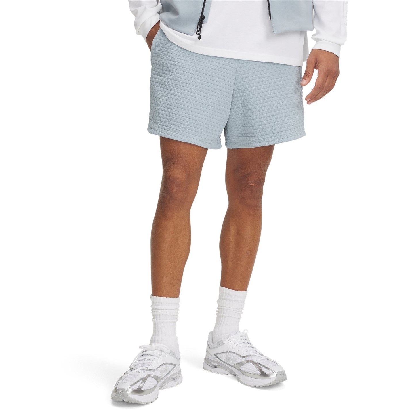 Kraťasy Under Armour Blue 4669940 Men's Fleece Performance Gym Shorts - 1