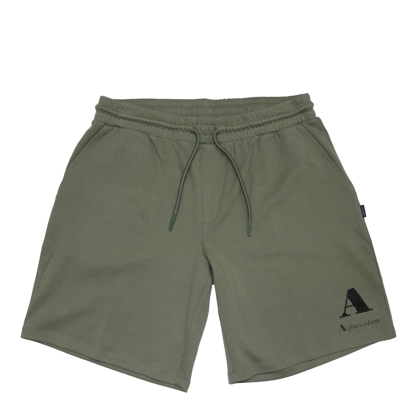 Kraťasy Aquascutum Military Green 2486694 Men's Fleece Jogger Shorts - 1