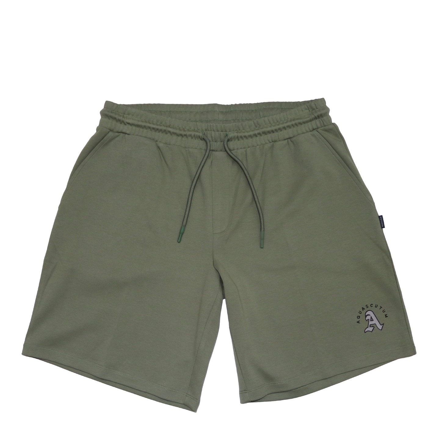 Kraťasy Aquascutum Military Green 8084398 Men's Fleece Jogger Shorts - 1